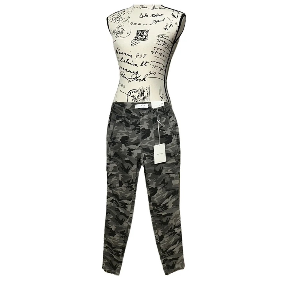 KanCan Camo Cargo Pants Women's‎ Size 24 Gray Green Military Style